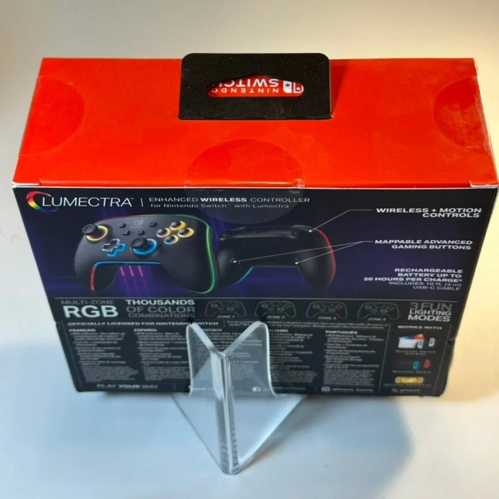 PowerA Lumectra Enhanced‎ Wireless Controller for Nintendo Switch RGB